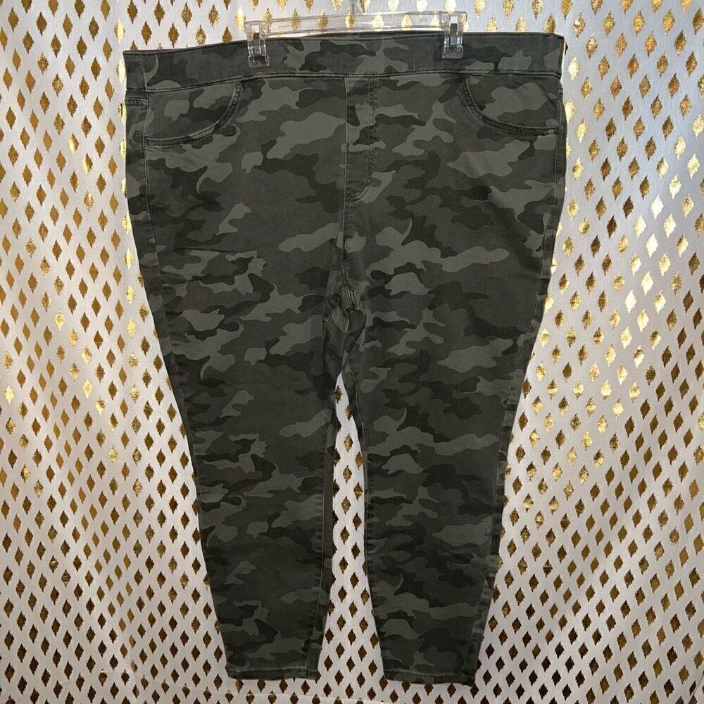 NWT Sonoma Camo jeggings army print skinny jeans plus size size 24W